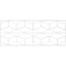 Ekena Millwork Set of Four Panels for 94 1/2"W x 36 1/4"H Pueblo Fretwork Wainscot Wall Paneling WPKP18X01X47PBL - alternate 4